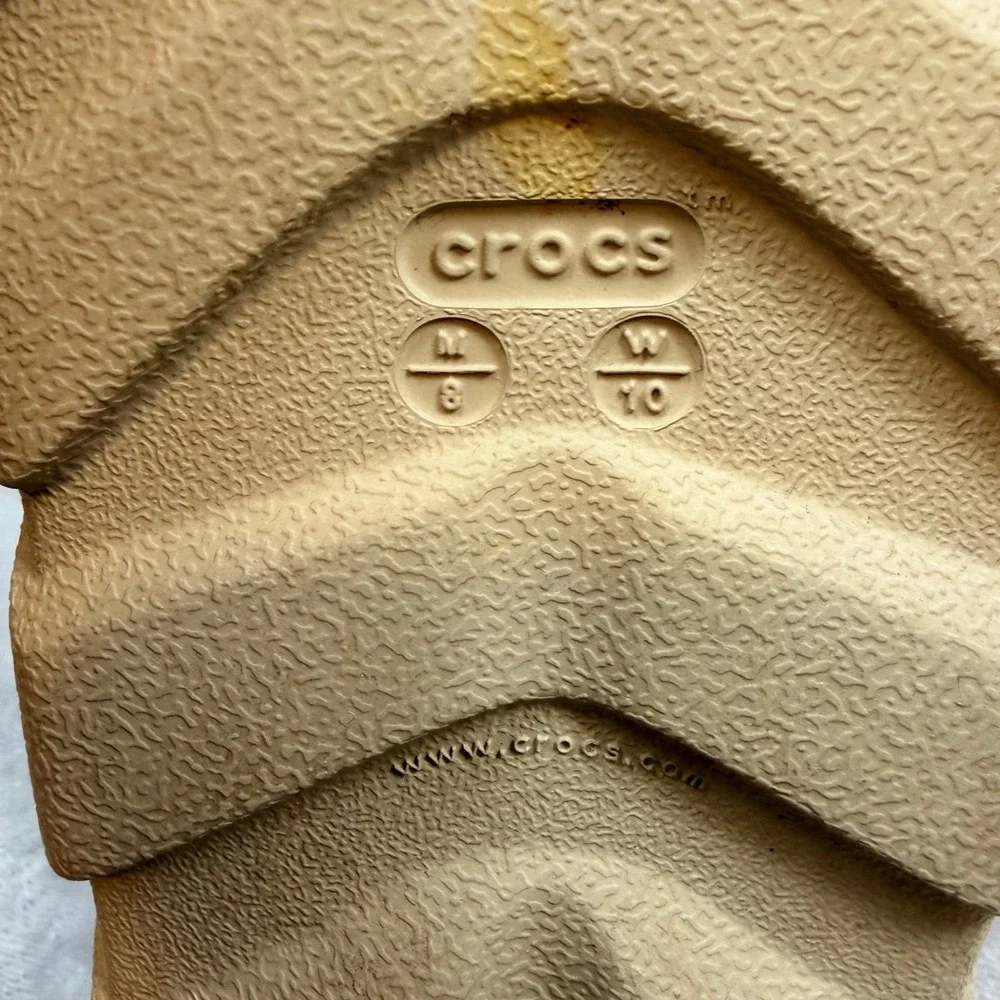 Crocs Clogs Duet Max II Truffle Back Strap Rugged M 8 / W 10 Platform Sandals